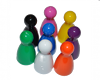 Pions plastiques multicolores 24mm - 8p Pions plastiques multicolores 24mm - 8p