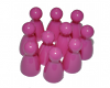 Pions plastiques 24mm - Rose - 10p Pions plastiques 24mm - Rose - 10p