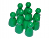 Pions plastiques 24mm - Vert - 10p Pions plastiques 24mm - Vert - 10p